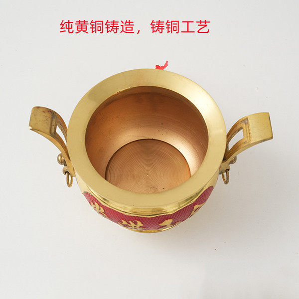 铜器纯铜工艺香炉大小号佛具插香炉婚庆用品铜具供佛批发财神佛具