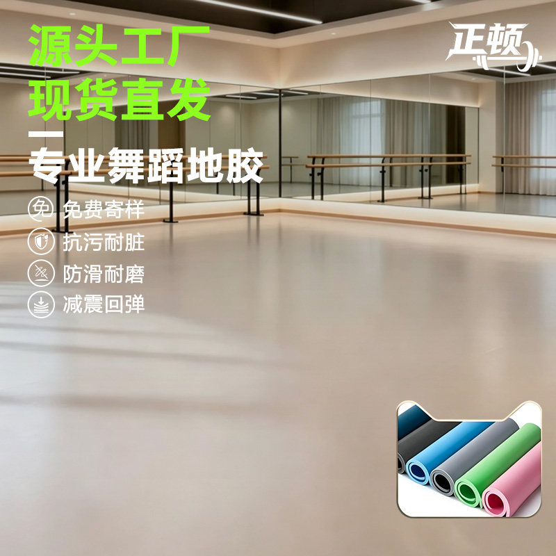 专业舞蹈地胶舞蹈房专用室内环保舞蹈教室芭蕾街舞地垫幼儿园地胶