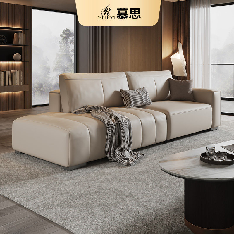 慕思集团旗下艾慕沙发半开放式钢琴键泡芙客厅轻奢宽大直排小户型