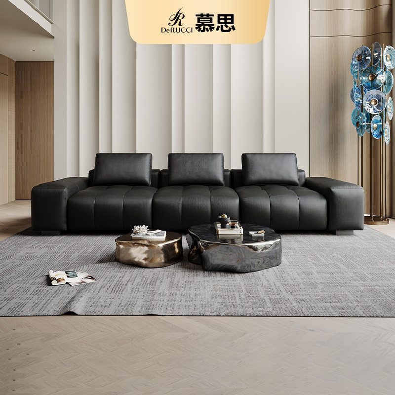 慕思集团旗下艾慕官方正品沙发客厅大黑牛意式劳伦斯真皮新款,住宅家具,皮艺沙发,淘宝优惠券,粉丝福利购,淘宝优惠卷