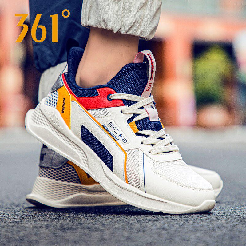 361男鞋新款休闲鞋春秋季361度跑步鞋男轻便软底运动鞋子减震透气