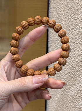 猴头核桃手串单圈猴头京八棱手链文玩女孩设计红薯同款