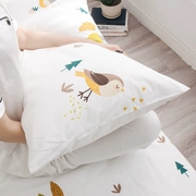 Vỏ gối bằng vải cotton màu đỏ đơn giản, vỏ gối cotton nhỏ đơn giản 48x74cm một cặp 2 Gói - Gối trường hợp