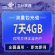 4GB 吉林联通官旗营销流量7天包