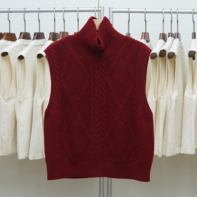 百搭两面穿大码加厚毛衣背心