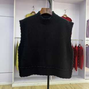 宽松显瘦无袖 999 百搭纯色针织马甲女韩版 时尚 坎肩潮 2024秋冬新款