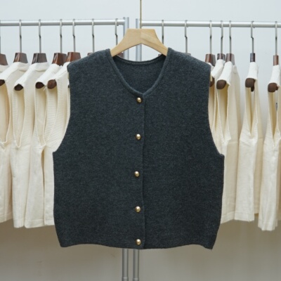 【301-350】马甲叠穿设计感针织背心坎肩秋冬新款显瘦百搭休闲风