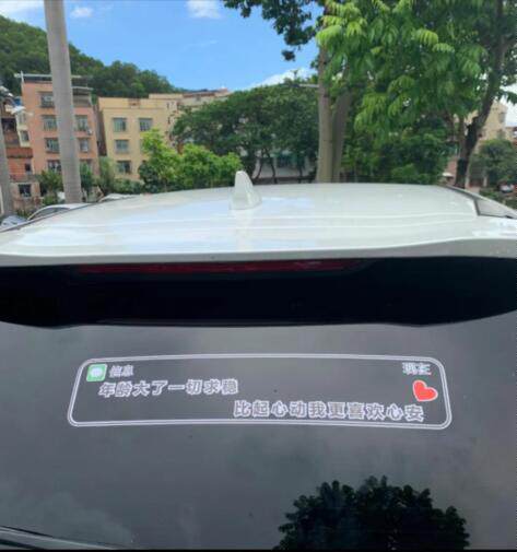 年龄大了一切求稳比起心动我更喜欢心安个性文字装饰天窗汽车贴纸