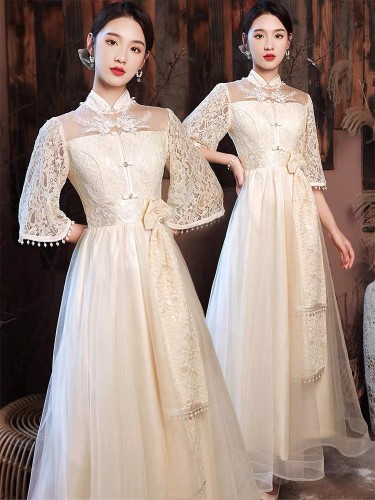 出租凭睌礼服伴娘服主持演出摄影写真宴会年会服装昆明迪庆红河