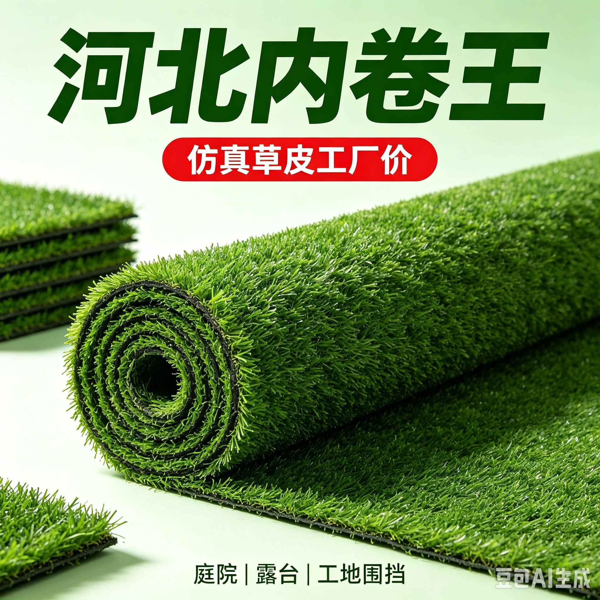 塑料绿色围挡户外幼儿园人造草坪图片