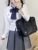 Black Handbag - Classic Medium - Cherry Blossom