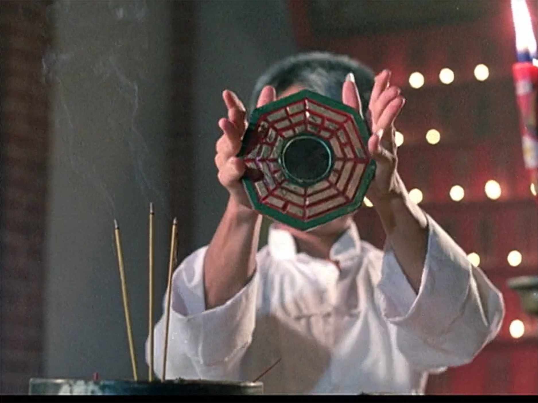 炼法八卦镜,林正英同款,配套怒晴鸡青瓷白碗,桃木纯手工