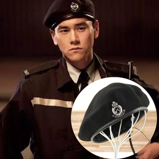 彭于晏同款硬汉风贝雷帽 秋冬羊毛保暖男帽 优雅男神 画家帽 时尚