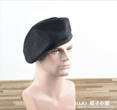 蓓蕾帽大头围硬汉风画家帽贝雷帽