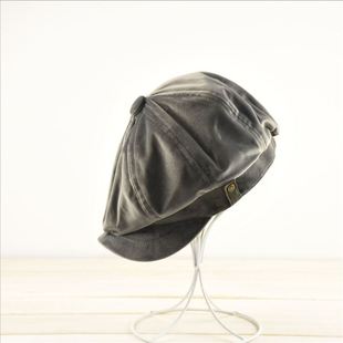 秋冬新品青中年鸭舌帽英伦风八角帽休闲时尚男帽子导演帽精品