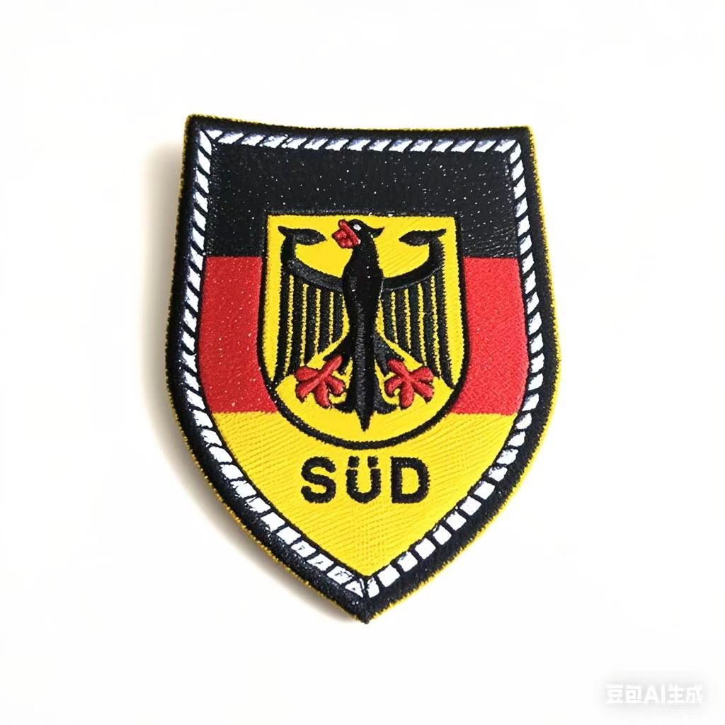 德SUD经典刺绣鹰标魔术贴章