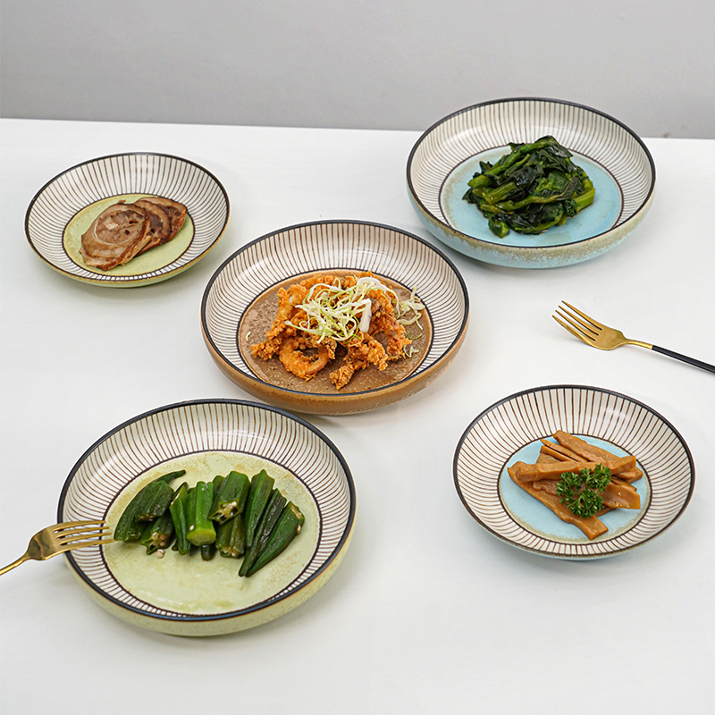 美浓烧高颜值陶瓷盘子