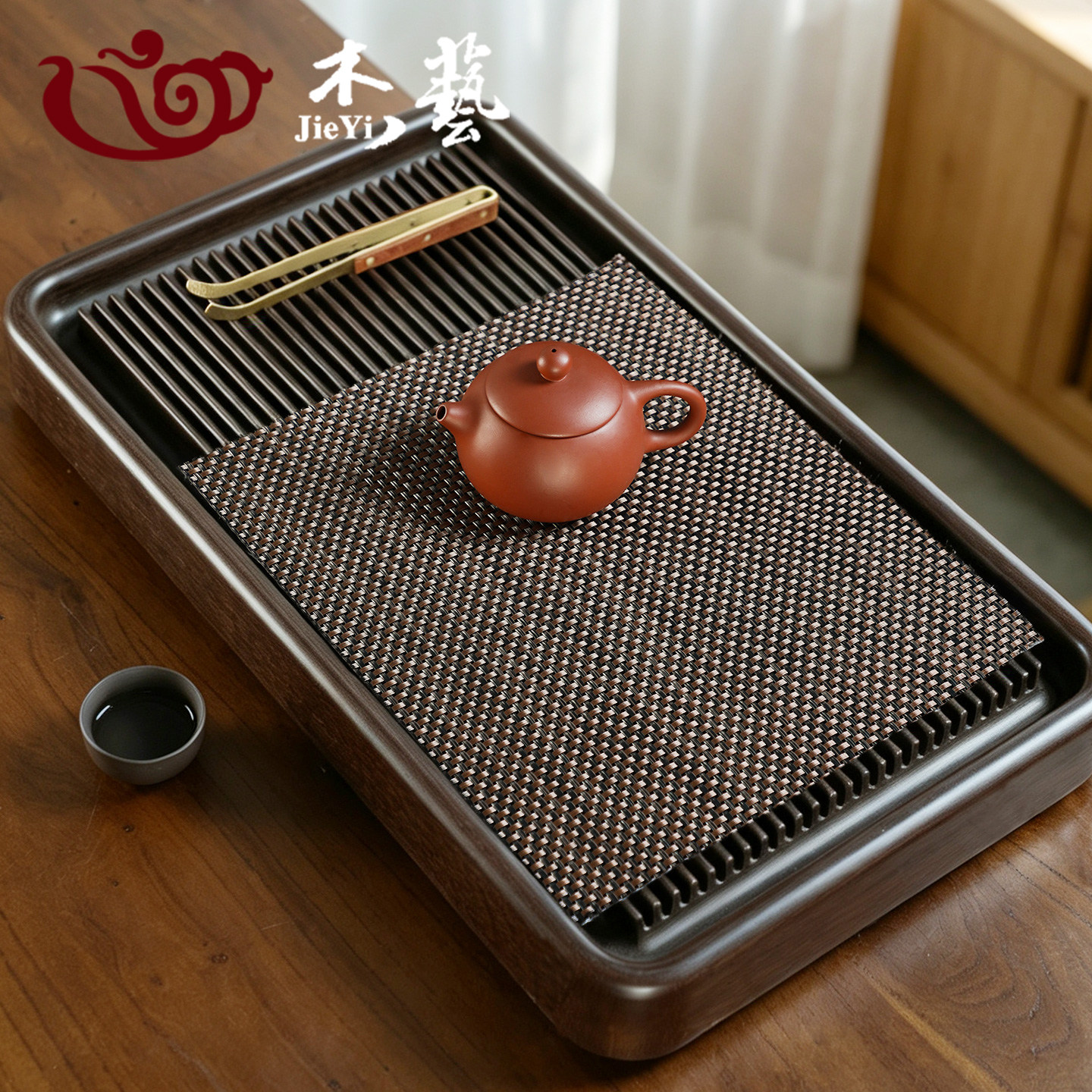 茶席垫子中式茶盘沥水垫图片
