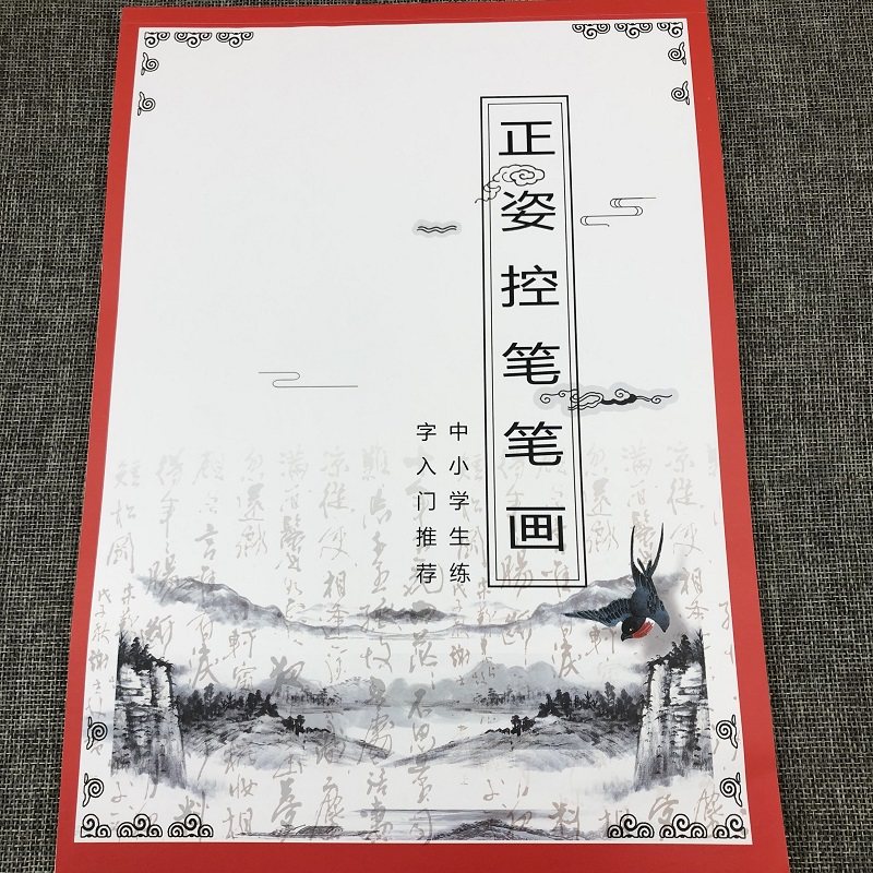 抖音同款正姿控笔训练幼儿园小学生字帖点阵笔画训练纸儿童贴全套