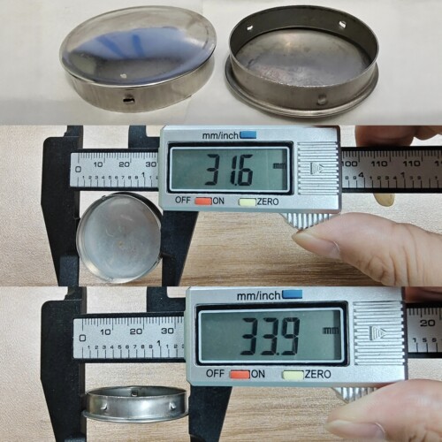 不锈钢地漏中心小圆封口盖厕所下水管道堵头洗衣机排水管盖3.2孔