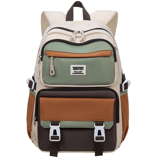 巴布豆小学生书包男女孩儿童三到六年级初中护脊减负大容量双肩包