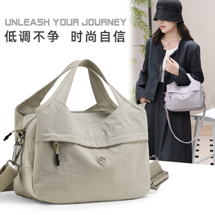 2025新款尼龙牛津布包斜挎包轻便大容量女式手提背包单肩手拎帆布