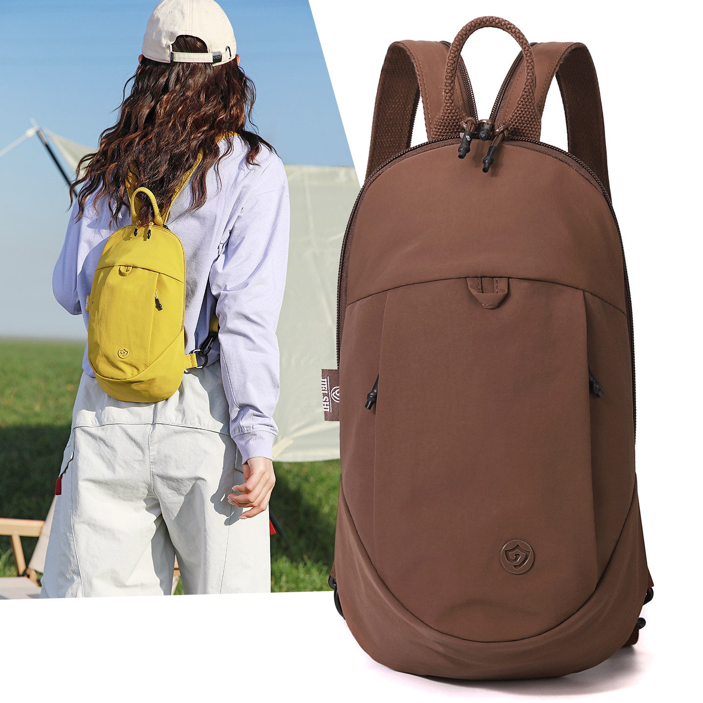 牛津布多用斜挎背包女小包包时尚简约旅游帆布包小巧运动迷你胸包