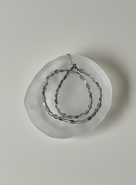 潋滟｜Ojala原创新中式幻彩琉璃项链简约高级感百搭叠戴饰品