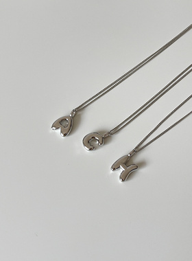 情侣字母项链定制男女高级感原创小众情侣款锁骨链饰品生日礼物