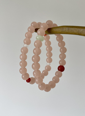 花间｜Ojala原创粉玉新中式国风手串女生礼物温润气质饰品