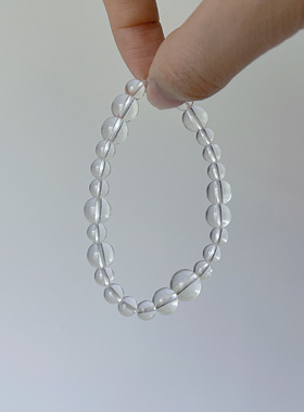 人鱼泪｜天然白水晶手串女高级轻奢百搭手链清冷感新中式国风礼物