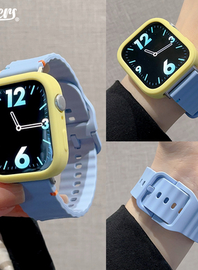 适用华为fit34pro手表缝线波纹硅胶腕带运动休闲表带搭保护壳男女