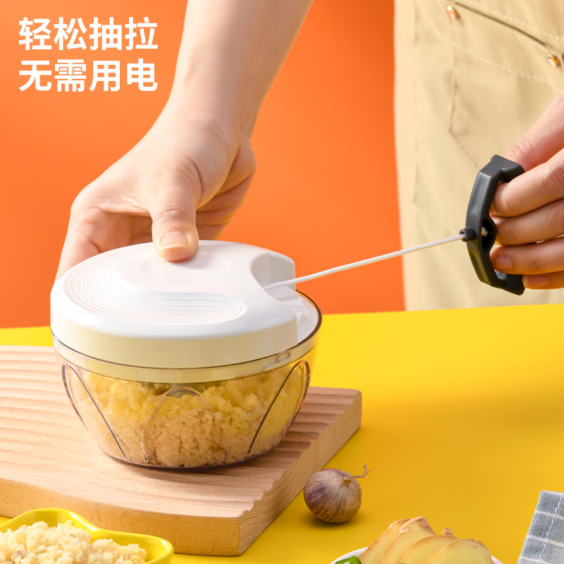拉蒜器蒜蓉搅碎机搅蒜小型大蒜手动打蒜末神器辣椒姜蒜神器