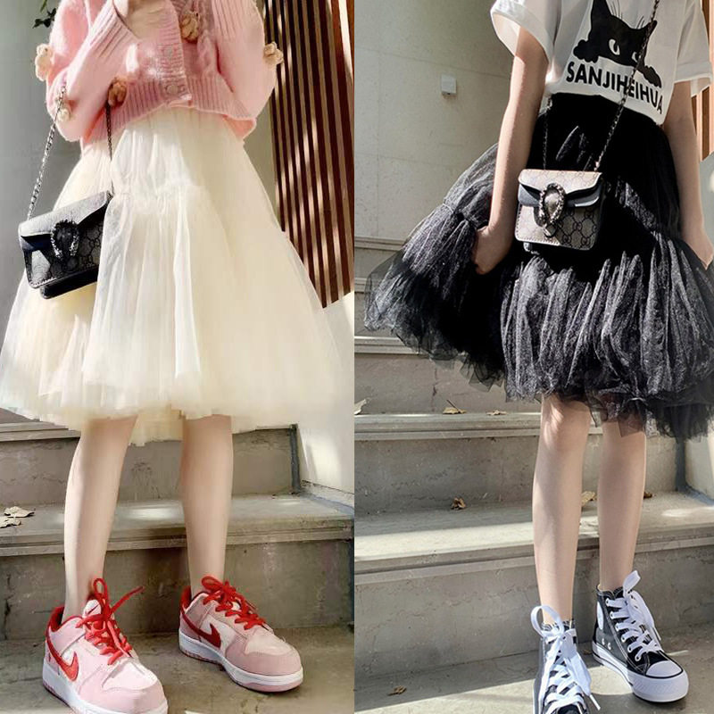 女童白色半身裙百搭春夏季