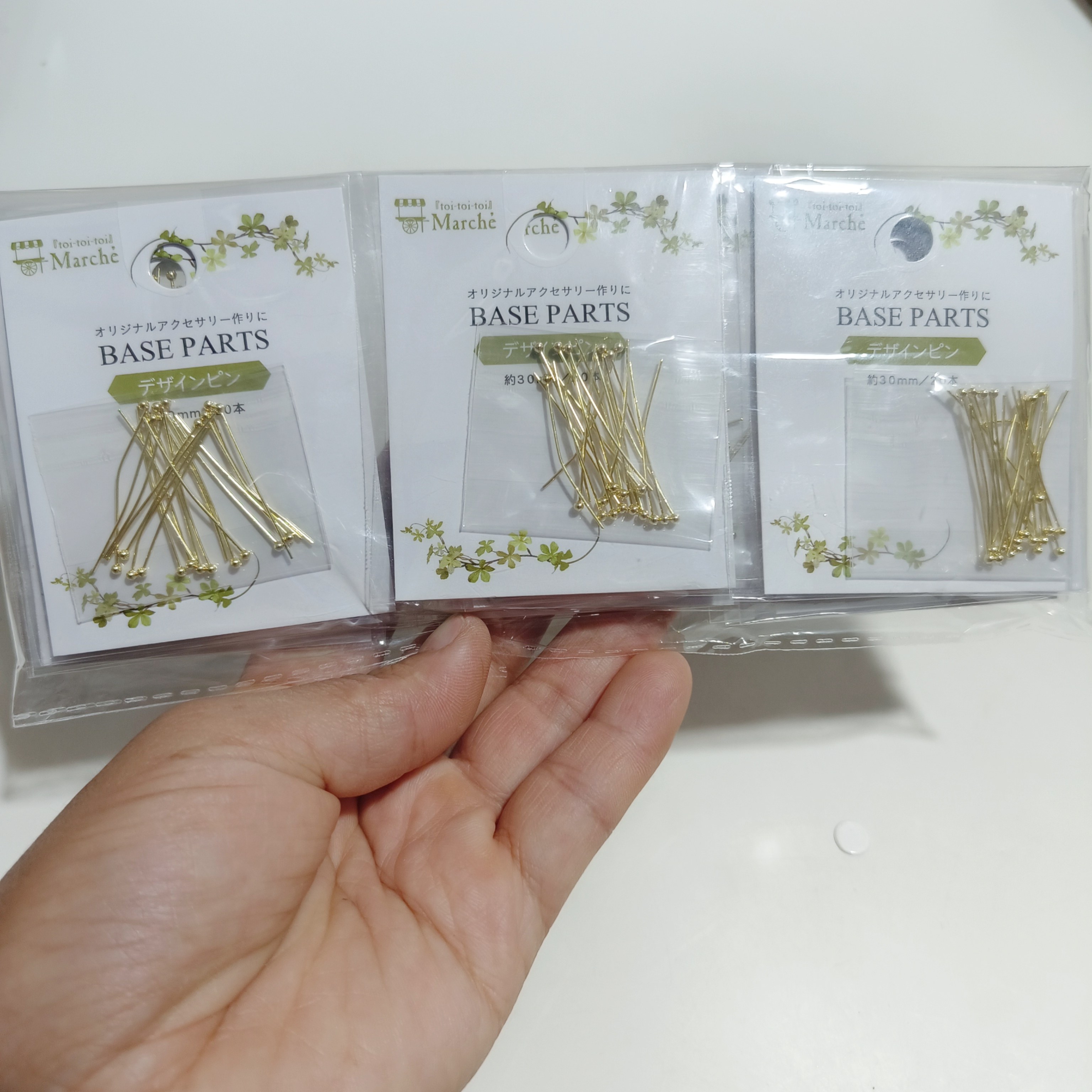 一包(12小包) 高品质纯铜球头圆头针串珠材料diy饰品古风发簪配件