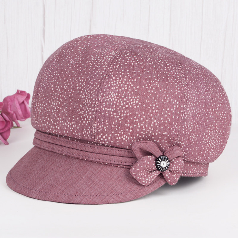 春秋季中老年女帽子薄款布帽妈妈礼帽老人盆帽中年渔夫帽奶奶单帽