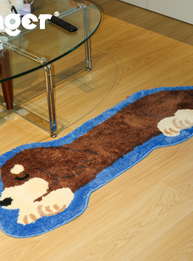 INGER原创｜团团腊肠小狗地毯装饰卡通卧室简约ins地垫创意家居