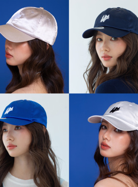官方INGER原创「CAT」猫棒球帽纯色缎面美式小众百搭女搭配鸭舌帽
