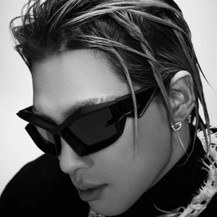 bigbang东永裴虞书欣同款 未来感科技Y2K街拍墨镜异形太阳眼镜潮