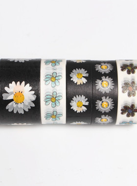 GD权志龙INS同款pmo雏菊太阳花男女潮牌万能装饰胶带手机胶纸