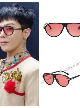 Ins权志龙GD演唱会同款大框男女墨镜设计感防晒太阳眼镜潮2025