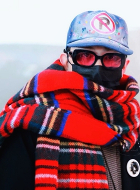 Ins权志龙GD同款红色黑框夏季遮阳自拍潮牌墨镜太阳眼镜男女欧美