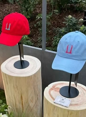 权志龙GD首尔演唱会同款人形U字母刺绣鸭舌帽跳舞嘻哈帽子周边潮