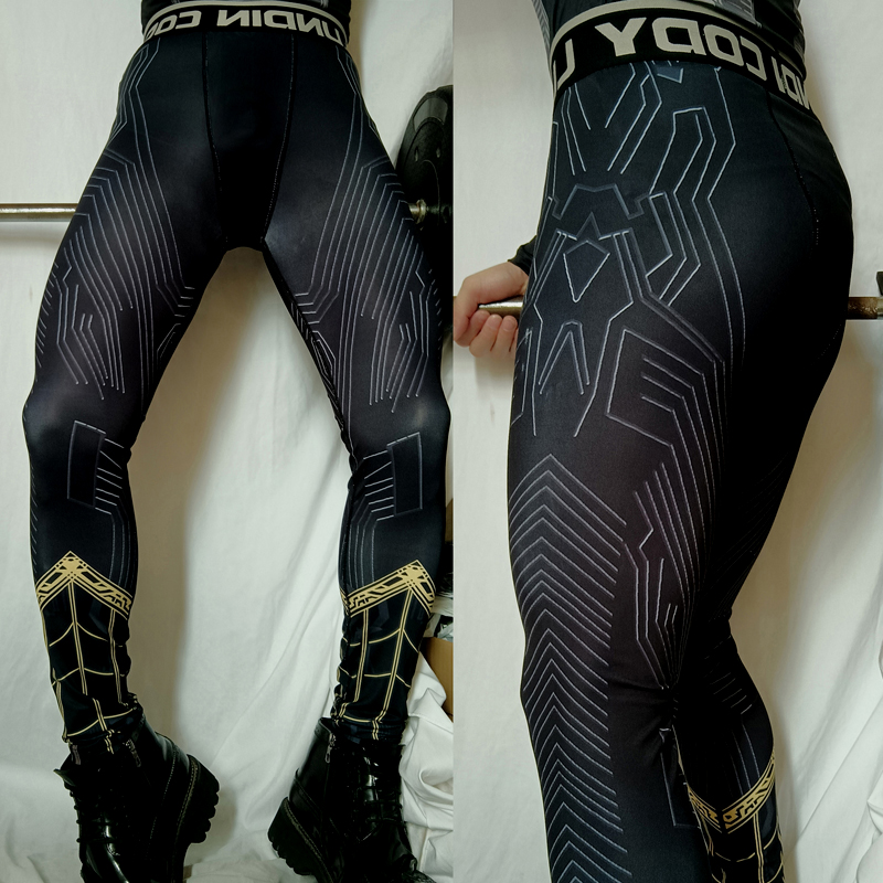 跑子迈 男士紧身压缩跑步速干透气排汗吸湿健身裤 篮球打底裤