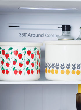 搪瓷食品级保鲜盒茶叶五谷杂粮干货豆子陈皮零食厨房冰箱储物罐