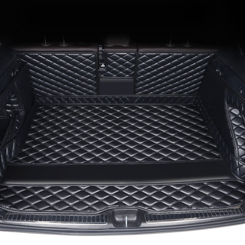 原车定制专用汽车尾箱垫皮革防水防滑车用车内全包围皮革后备箱垫