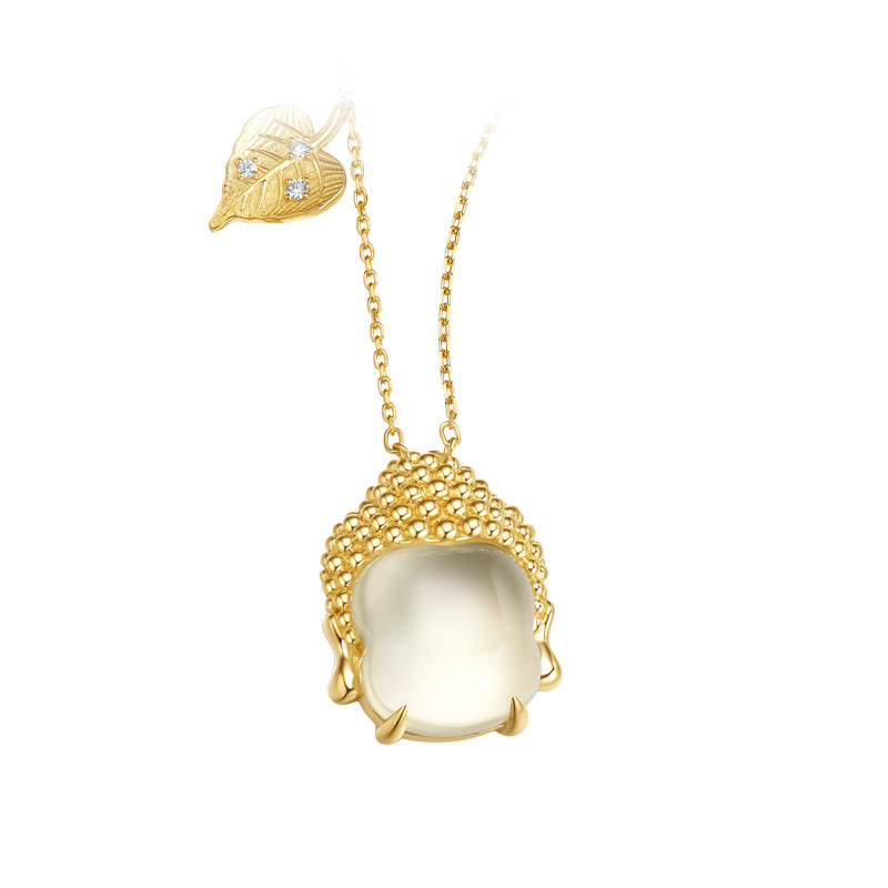 CC卡美珠宝东方有境系列笑春风18K金宝石链牌官方正品珠宝礼物