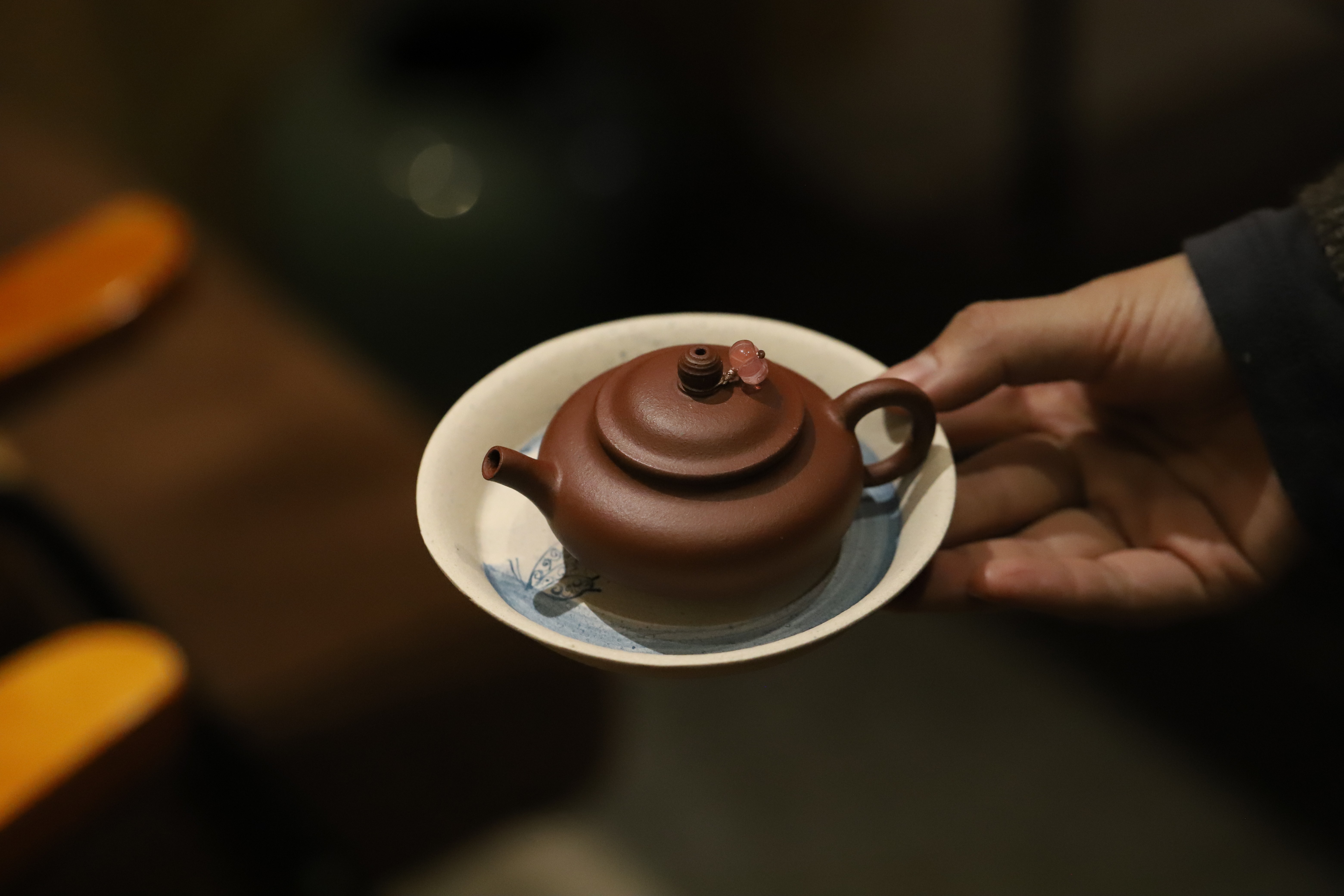 时光小虚扁 红皮龙手工制作 迷你小壶 出差小茶壶60毫升