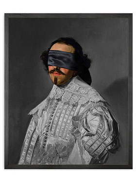 英国Mineheart Blindfold -5 Framed Printed 蒙住眼睛装饰画