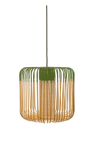 法国Forestier Bamboo Pendant Light 户外型 竹编吊灯 m号中型